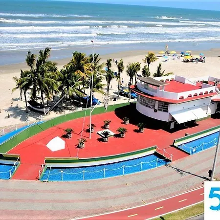 Apto Pe Na Areia Com Vista Para O Mar E Wifi Praia Grande  Exterior photo